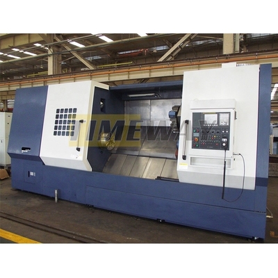 マックス スピンドル速さ 2000 r.p.m 4 軸水平 CNC  lathes 大量生産に理想的