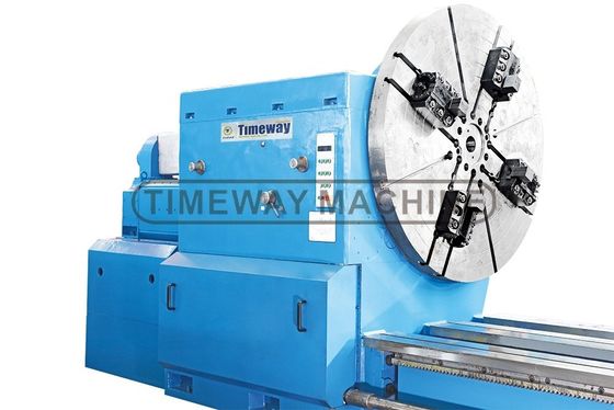 重用CNC回転自動フラットベッド金属水平回転機 ツインスピンドル