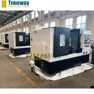 シングルスピンドル 12 ツールのポスト ステーション スレット ベッド 末部品製造のための CNC ターン CK-36