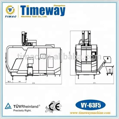 精密VY-63F5 CNC垂直5軸リンク加工センター テーブル 移動 × 1000mm