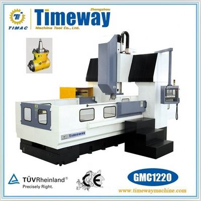 24 ツールのマガジン容量を持つ 2 列のCNC垂直ガントリー加工センター