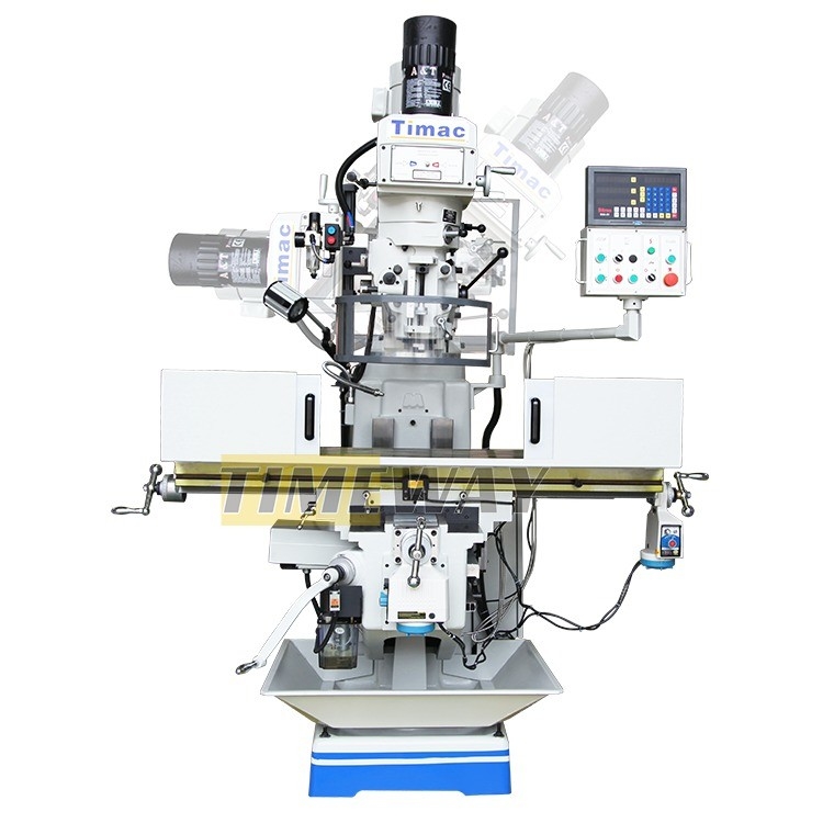 3.7KW メインモーターパワーを持つ変速ユニバーサル垂直ターレットフレッシングマシン